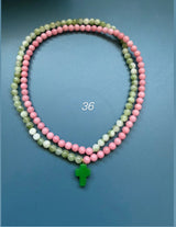 Collar / pulsera piedras cruz