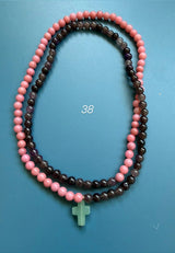 Collar / pulsera piedras cruz