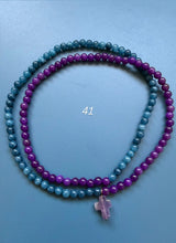 Collar / pulsera piedras cruz