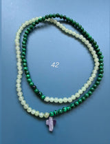 Collar / pulsera piedras cruz