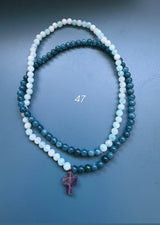 Collar / pulsera piedras cruz