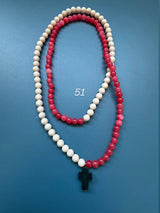 Collar / pulsera piedras cruz