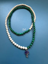 Collar / pulsera piedras cruz