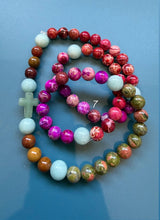 Rosario pulsera collar piedra redonda