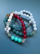 Rosario pulsera collar corazón