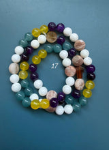 Rosario pulsera collar piedra plana
