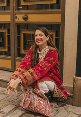 Chaqueta terciopelo rojo