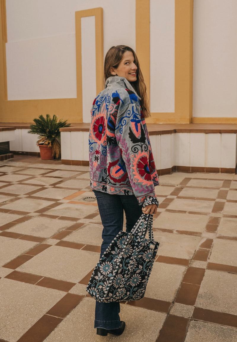 Bolso Tote Bag azul oscuro