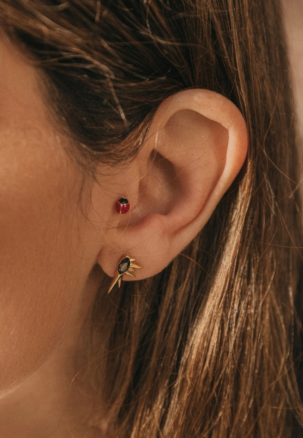 Pendientes Relámpago negro