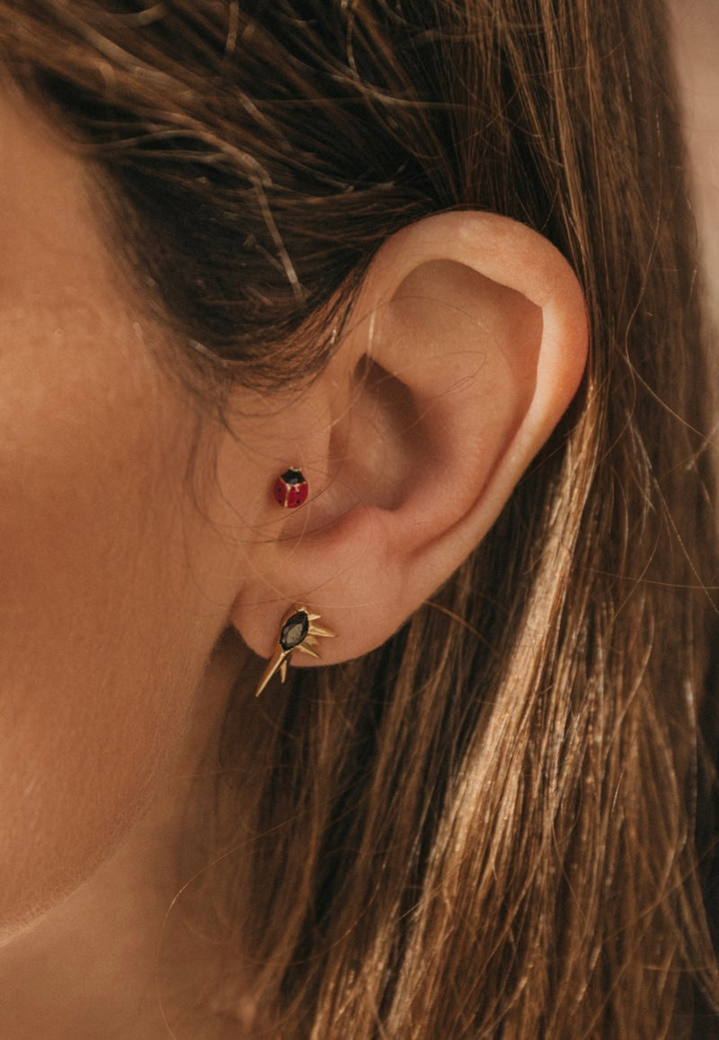 Pendientes Relámpago negro