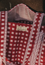 Bolso Tote Bag vichy rojo