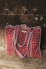 Bolso Tote Bag vichy rojo