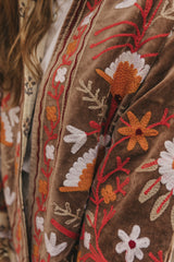 Chaqueta terciopelo corta marrón