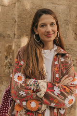 Chaqueta terciopelo corta marrón