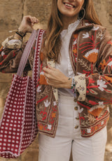 Chaqueta terciopelo corta marrón