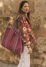 Bolso Tote Bag vichy rojo