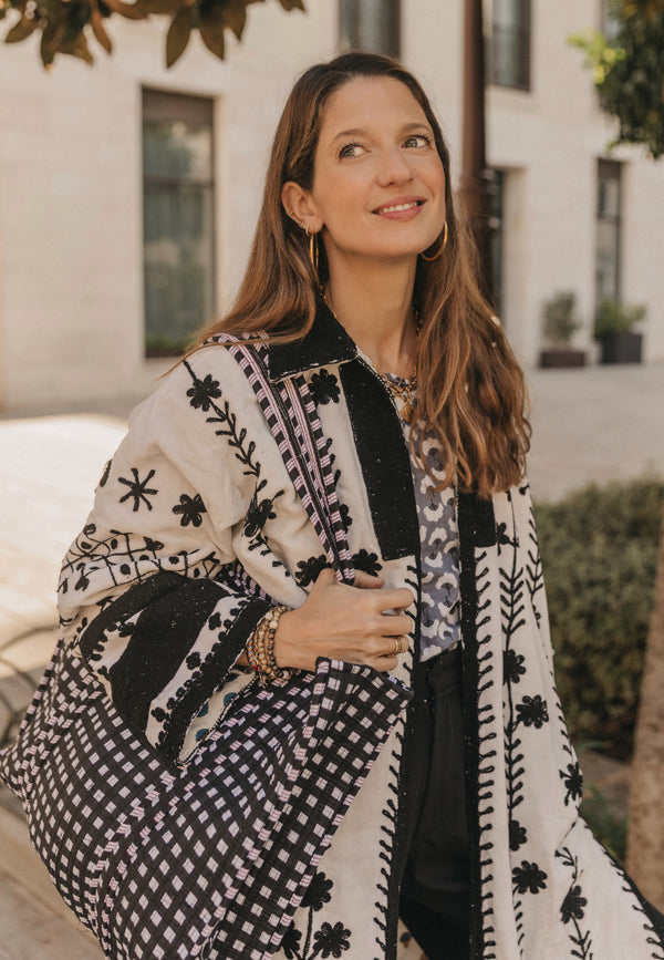 Bolso Tote Bag vichy negro