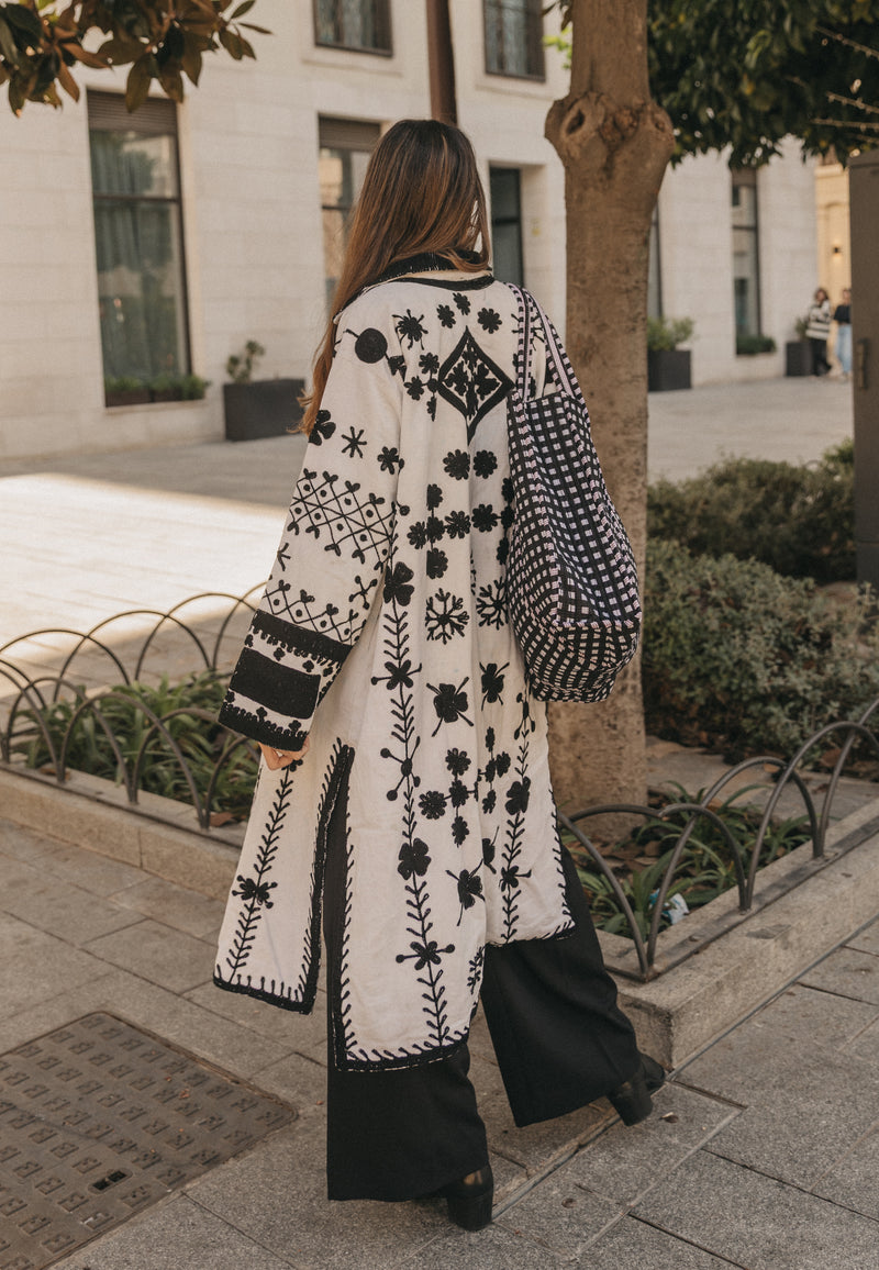 Chaqueta terciopelo blanco