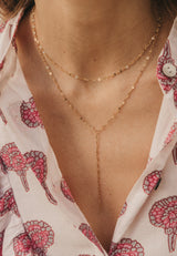 Colgante doble brillo