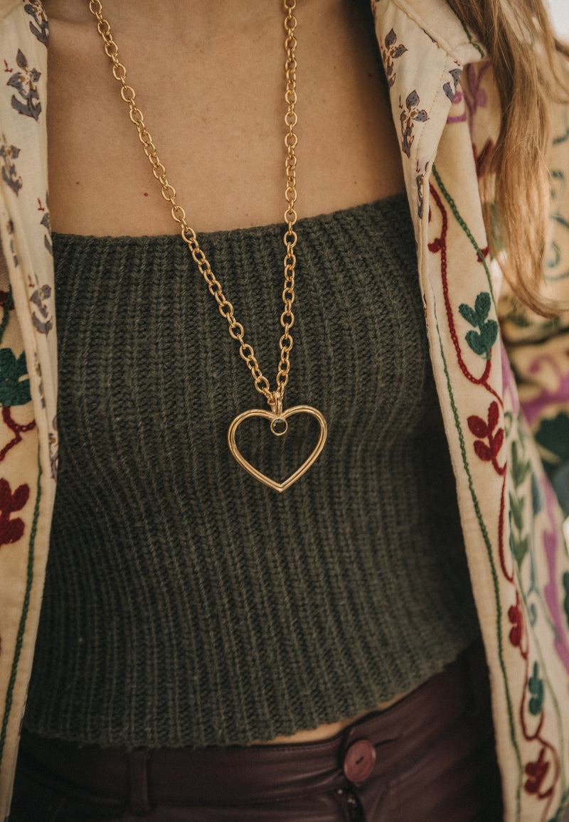 Colgante Corazón Piedra