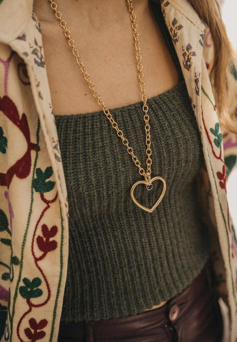 Colgante Corazón Piedra