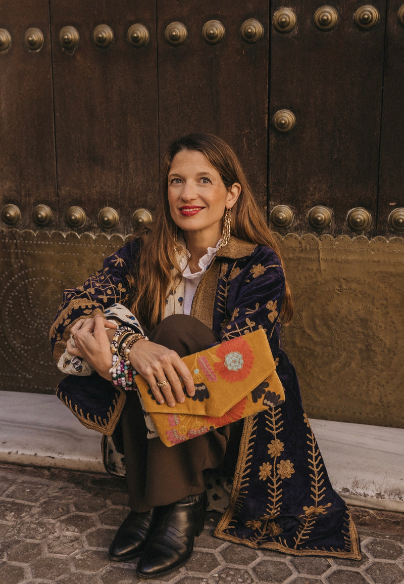 Chaqueta terciopelo azul marino