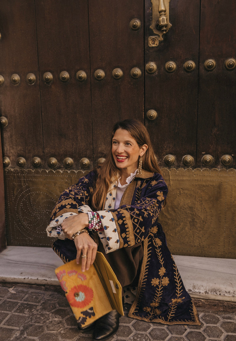 Chaqueta terciopelo azul marino