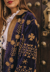 Chaqueta terciopelo azul marino