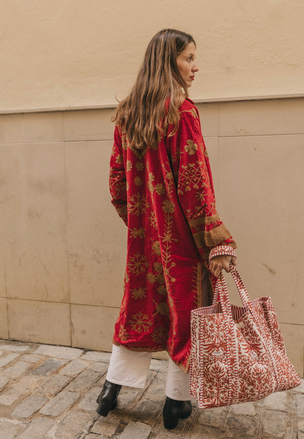Chaqueta terciopelo rojo