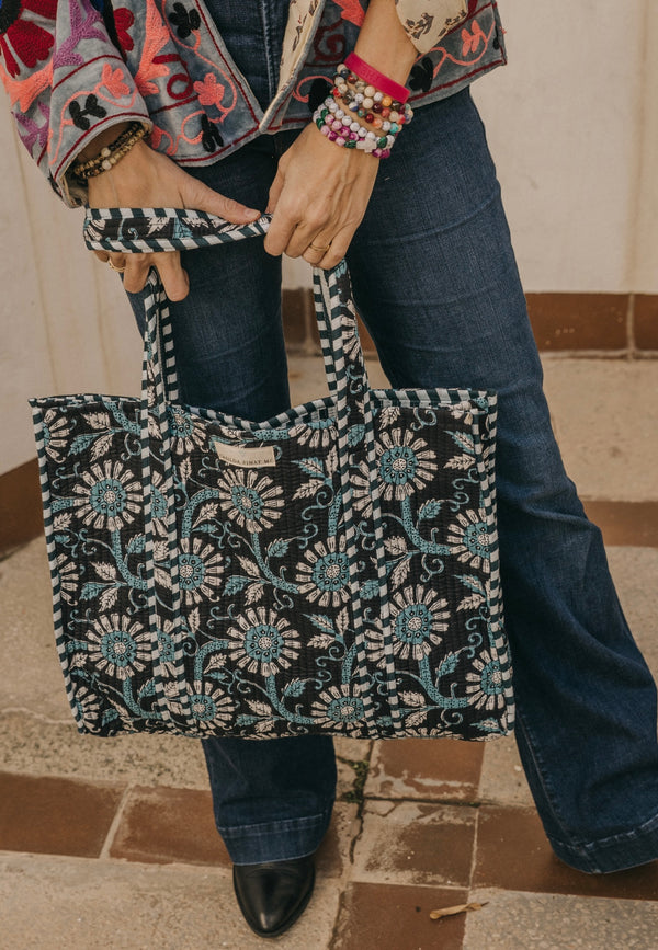 Bolso Tote Bag azul oscuro