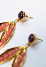 Pendientes padrino coral