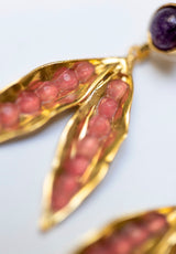 Pendientes padrino coral