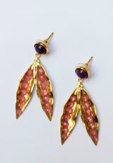 Pendientes padrino coral