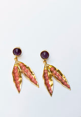 Pendientes padrino coral