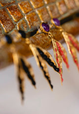 Pendientes padrino coral