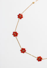 Colgante flor coral