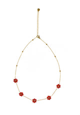 Colgante flor coral