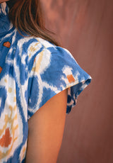 Vestido étnico azul