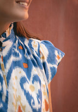 Vestido étnico azul