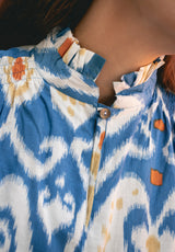 Vestido étnico azul