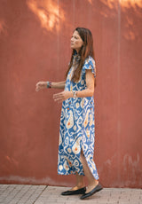 Vestido étnico azul