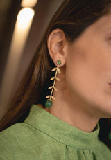 PENDIENTES ROCHI VERDE