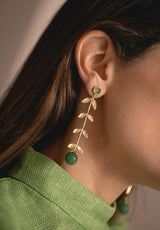 PENDIENTES ROCHI VERDE