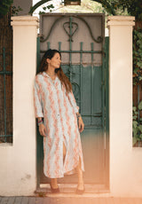 Vestido estampado corales