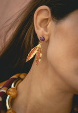 Pendientes padrino coral