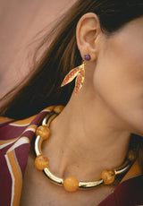 Pendientes padrino coral