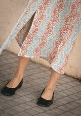 Vestido estampado corales