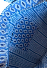 Bolso Tote Bag flores azul