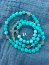 Rosario pulsera collar corazón