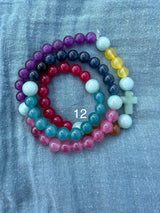 Rosario pulsera collar piedra redonda